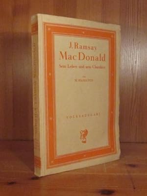Seller image for J. Ramsay MacDonald. Sein Werk und sein Charakter. for sale by Das Konversations-Lexikon