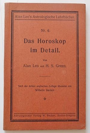 Seller image for Das Horoskop Im Detail for sale by Interquarian