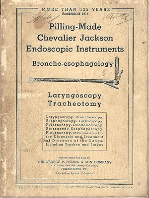 Pilling-Made Chevalier Jackson Endoscopic Instruments: Broncho-esophagology, Laryngoscopy, Trache...