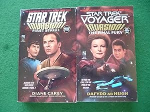 Immagine del venditore per Star Trek Voyager Invasion The Final Fury (Book Four Of Four), Star Trek Invasion First Strike (Book One Of Four) venduto da Shelley's Books