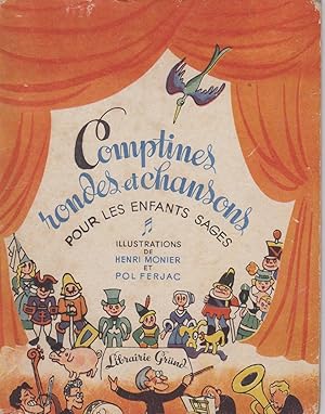 Image du vendeur pour Comptines, rondes et chansons pour les Enfants sages mis en vente par Librairie Dhouailly