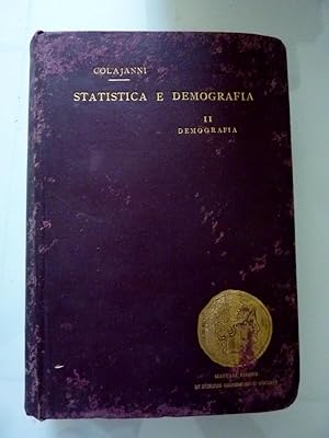 Imagen del vendedor de MANUALE DI DEMOGRAFIA DI NAPOLEONE COLAJANNI a la venta por Historia, Regnum et Nobilia