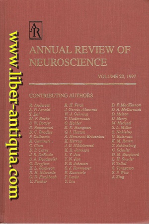 Imagen del vendedor de Annual Review of Neuroscience - Volume 20, 1997 a la venta por Antiquariat Liber Antiqua