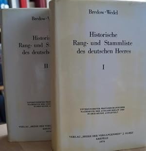 Historische Rang- und Stammliste des deutschen Heeres. Neudruck der Ausgabe Berlin 1905. 2 Bände