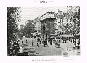 Image du vendeur pour Paris. Le Boulevard Saint-Martin. Photogravure auf Kunstdruckblatt um 1895 mis en vente par historicArt Antiquariat & Kunsthandlung