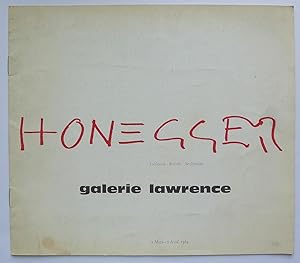 Gottfried Honegger. Tableaux, Reliefs, Sculptures. Galerie Lawrence, Paris 15 Mars-7 Avril 1964.