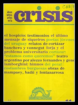 Revista CRISIS. N° 6, 7, 8, 9, 10 y 11. (Seis volúmenes) Cubiertas originales. Año 1973 - 74