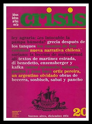 Revista CRISIS. N° 20, 21, 22 y 23 (Cuatro volúmenes) Cubiertas originales. Año 1974 - 1975