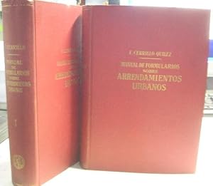 MANUAL DE FORMULARIOS SOBRE ARRENDAMIENTOS URBANOS (2 TOMOS).