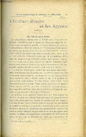 Seller image for REVUE SCIENTIFIQUE ET MORALE DU SPIRITISME 15e ANNEE N2 - L Ecriture directe et les Apports. GABRIEL DELANNE. A la recherche d une morale. L. CHEVREUIL.Christianisme et Spiritisme LON Denis.Autre cloche. F. Zingaro poli. for sale by Le-Livre