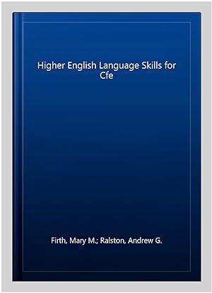 Image du vendeur pour Higher English Language Skills for Cfe mis en vente par GreatBookPrices