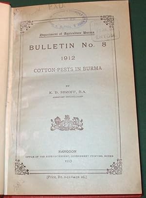 Department of Agriculture Burma [ 24 Leaflets Bound in One Volume ]