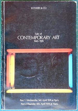 Sale of Contemporary Art 1945-1974 (Sotheby & Co)