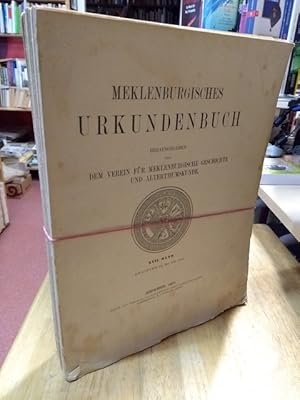 Bild des Verkufers fr Meklenburgisches (Mecklenburgisches) Urkundenbuch. XVII. (17.) Band. Register zu Bd. XII-XVI (13-16). Herausgegeben von dem Verein fr Meklenburgische (Mecklenburgische) Geschichte und Alterthumskunde (Altertumskunde). zum Verkauf von NORDDEUTSCHES ANTIQUARIAT