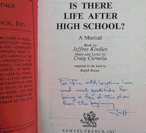 Imagen del vendedor de Is There Life After High School? (Inscribed by Kindley) a la venta por Derringer Books, Member ABAA
