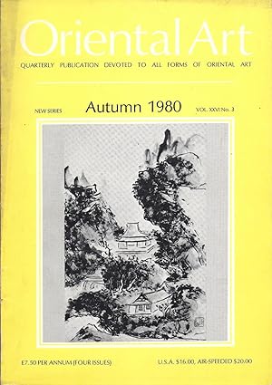 Oriental Art New Series Vol. XXIV No. 3 Autumn 1980