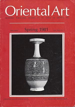 Oriental Art New Series Vol. XXVII No. 1 Spring 1981