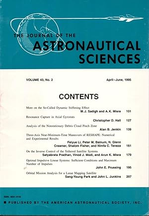 Image du vendeur pour The Journal of the Astronautical Sciences Volume 43, No.2 April-June, 1995 mis en vente par Clausen Books, RMABA