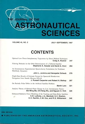 Image du vendeur pour The Journal of the Astronautical Sciences Volume 45, No.3 July-September, 1997 mis en vente par Clausen Books, RMABA