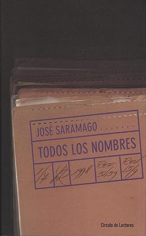 Imagen del vendedor de TODOS LOS NOMBRES. Muy buen estado a la venta por Librería Hijazo