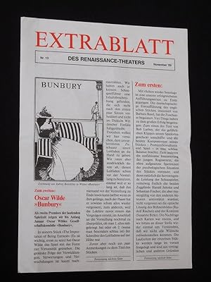 Bild des Verkufers fr Extrablatt des Renaissance-Theaters, Nr. 13, November 1989 zum Verkauf von Fast alles Theater! Antiquariat fr die darstellenden Knste