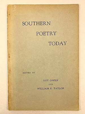 Image du vendeur pour Southern Poetry Today Impetus Chapbook No. 2 mis en vente par Old New York Book Shop, ABAA
