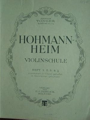 Imagen del vendedor de Praktische Violinschule. Heft 5. Neue, gnzlich umgearbeitete und um 65 Volks- und volkstmliche Lieder vermehrte Ausgabe von Ernst Heim. a la venta por Antiquariat Tarter, Einzelunternehmen,