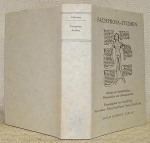 Bild des Verkufers fr Fachprosa-Studien. Beitrge zur mittelalterlichen Wissenschafts-und Geistesgeschichte. zum Verkauf von Bouquinerie du Varis