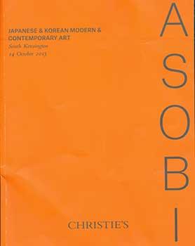 Asobi: Japanese & Korean Modern & Contemporary Art. London. October 14, 2015. Sale # MONOHA-11601...