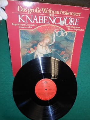 Bild des Verkufers fr Knabenchre, das groe Weihnachtskonzert. Eine Polydor- Langspiel-- Schallplatte, M 33 UpM, Stereo. zum Verkauf von Galerie  Antiquariat Schlegl