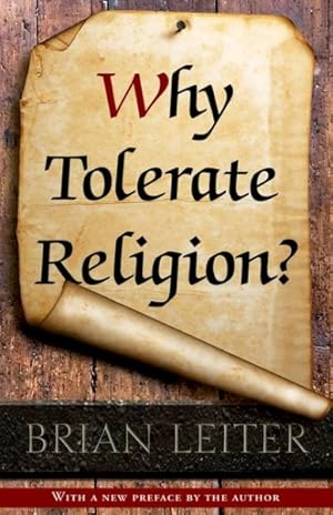 Imagen del vendedor de Why Tolerate Religion? a la venta por GreatBookPrices