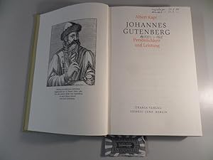 Bild des Verkufers fr Johannes Gutenberg - Persnlichkeit und Leistung. zum Verkauf von Druckwaren Antiquariat