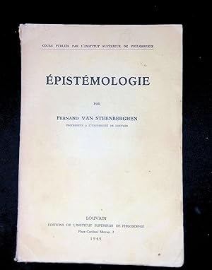 Imagen del vendedor de Epistmologie a la venta por LibrairieLaLettre2