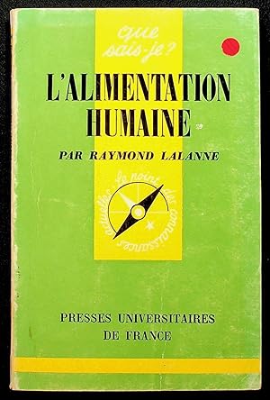 Bild des Verkufers fr L'alimentation humaine zum Verkauf von LibrairieLaLettre2