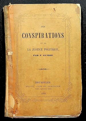 Seller image for Des conspirations et de la justice politique for sale by LibrairieLaLettre2
