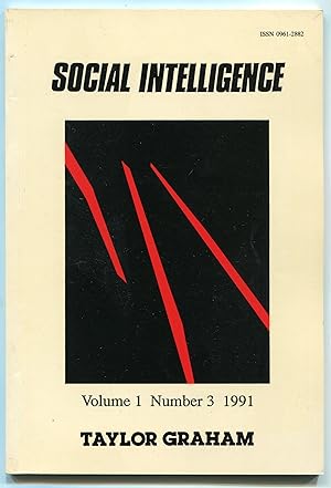 Seller image for Social Intelligence Volume 1, Number 3, 1991 for sale by LibrairieLaLettre2