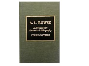 A L Rowse: A Bibliophile's Extensive Bibliography