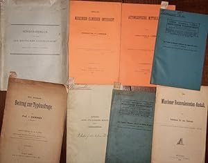 Bild des Verkufers fr Sammlung von 8 kleineren Schriften bzw. Sonderabdrucken aus verschiedenen Zeitschriften. zum Verkauf von Antiquariat  Braun