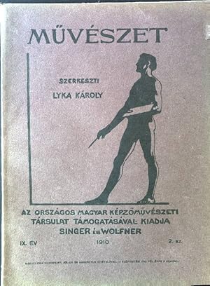 Seller image for Oroszlnok Lschinger Hug Rajza; in: IX. EV, 2. sz; Mvszet: Az Orszgos Magyar Kpzmvszeti Trsulat Tmogatsval Kiadja Singer s Wolfner for sale by books4less (Versandantiquariat Petra Gros GmbH & Co. KG)