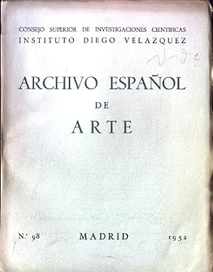 Bild des Verkufers fr Un Maniqui del Siglp XVI; in: Archivo Espanol de Arte, N. 98 Consejo Superior de Investigaciones Cientificas Instituto Diego Velazquez zum Verkauf von books4less (Versandantiquariat Petra Gros GmbH & Co. KG)