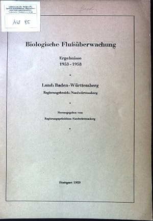 Bild des Verkufers fr Biologische Fluberwachung: Ergebnisse 1953-1958; Land: Baden-Wrttemberg; Regierungsberzirk: Nordwrttemberg zum Verkauf von books4less (Versandantiquariat Petra Gros GmbH & Co. KG)