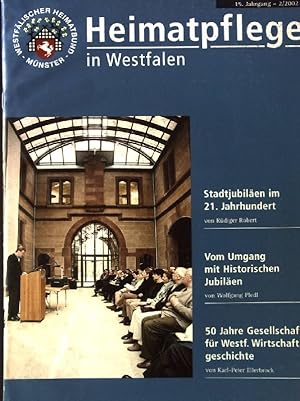 Bild des Verkufers fr Stadtjubilen im 21. Jahrhundert; in: 2/2002; Heimatpflege in Westfalen zum Verkauf von books4less (Versandantiquariat Petra Gros GmbH & Co. KG)