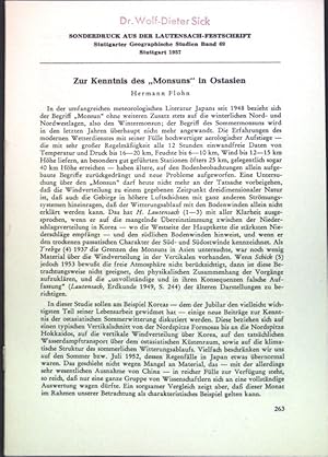 Imagen del vendedor de Zur Kenntnis des "Monsuns" in Ostasien; a la venta por books4less (Versandantiquariat Petra Gros GmbH & Co. KG)