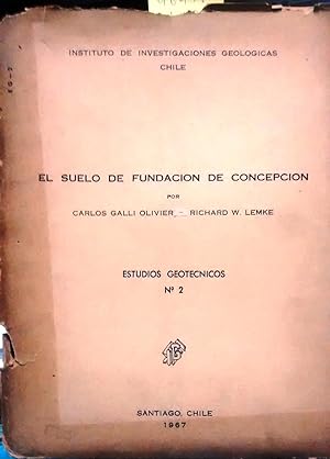 Seller image for El suelo de fundacin de Concepcin. Estudio geotcnicos N 2 for sale by Librera Monte Sarmiento