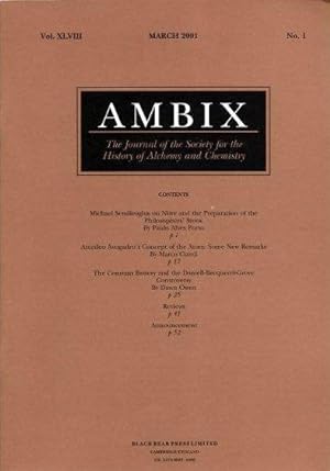 Seller image for AMBIX: VOLUME XLVIII, NO. 1, MARCH 2001 for sale by By The Way Books