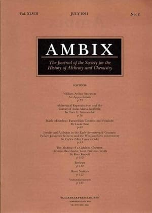 Seller image for AMBIX: VOLUME XLVIII, NO. 2, JULY 2001 for sale by By The Way Books