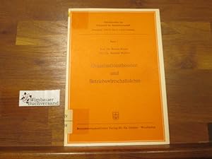 Bild des Verkufers fr Organisationstheorien und Betriebswirtschaftslehre. ; Heribert Meffert / Zeitschrift fr Betriebswirtschaft / Schriftenreihe der Zeitschrift fr Betriebswirtschaft ; Bd. 1 zum Verkauf von Antiquariat im Kaiserviertel | Wimbauer Buchversand