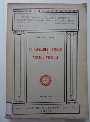 Immagine del venditore per I FINANZIAMENTI BANCARI ALLE AZIENDE AGRICOLE venduto da Historia, Regnum et Nobilia