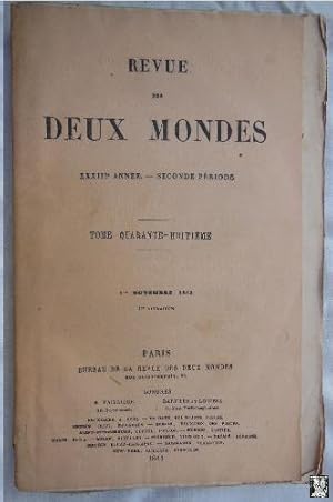 Imagen del vendedor de REVUE DES DEUX MONDES. Tomo 48, 1er novembre 1863 a la venta por Librera Maestro Gozalbo