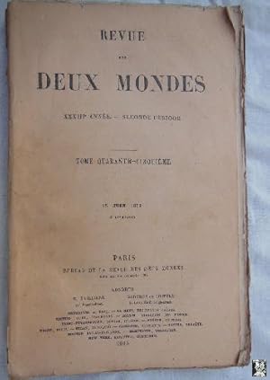 Seller image for REVUE DES DEUX MONDES. Tomo 45, 15 juin 1863 for sale by Librera Maestro Gozalbo